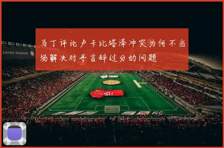 马丁评论卢卡比塔泽冲突为何不当场解决对手言辞过分的问题